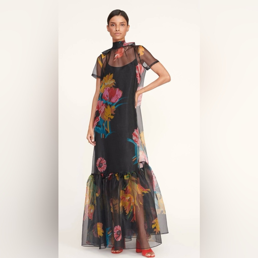 STAUD CALLUNA DRESS FIRST BLOOM NIGHT